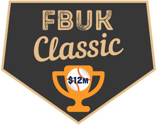 FBUK Classic logo - outline of a trophy on home plate